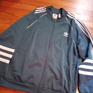 Mens Adidas track coat with track pant L XL